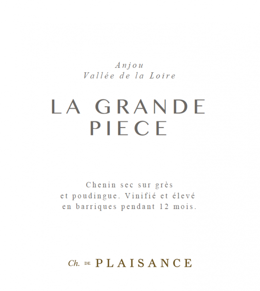 Anjou Blanc La Grande Piece