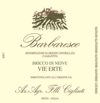 Barbaresco 'Bricco di Neive - Vie Erte'