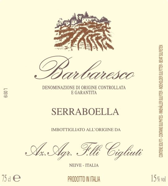 Barbaresco Serraboella Cigliuti