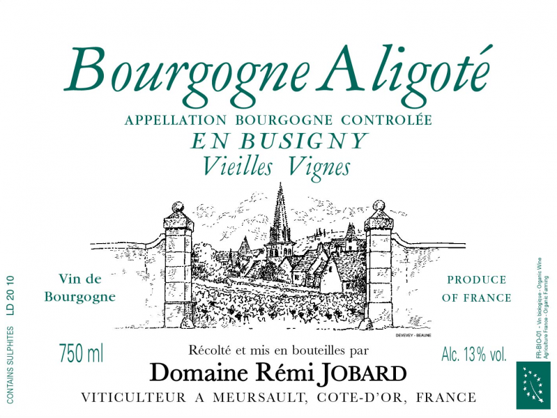Bourgogne Aligote Les Busigny Vieilles Vignes Domaine Remi Jobard