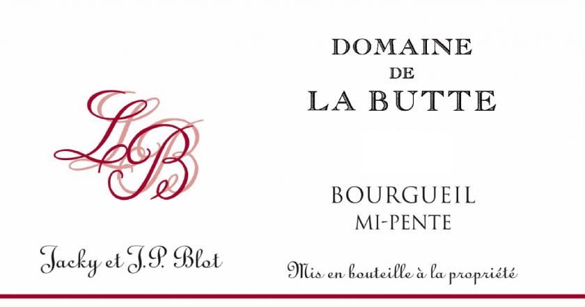 Bourgueil MiPente Domaine de la Butte Jacky  JP Blot