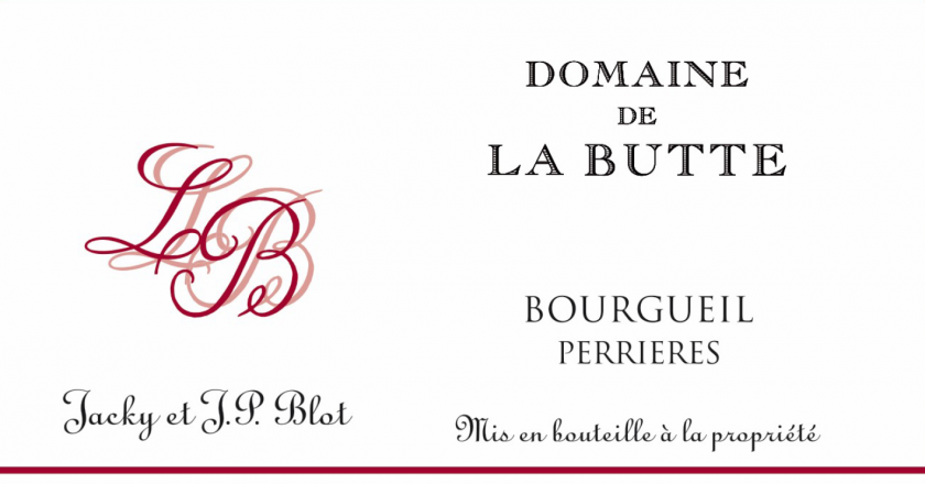 Bourgueil Perrieres Domaine de la Butte Jacky  JP Blot