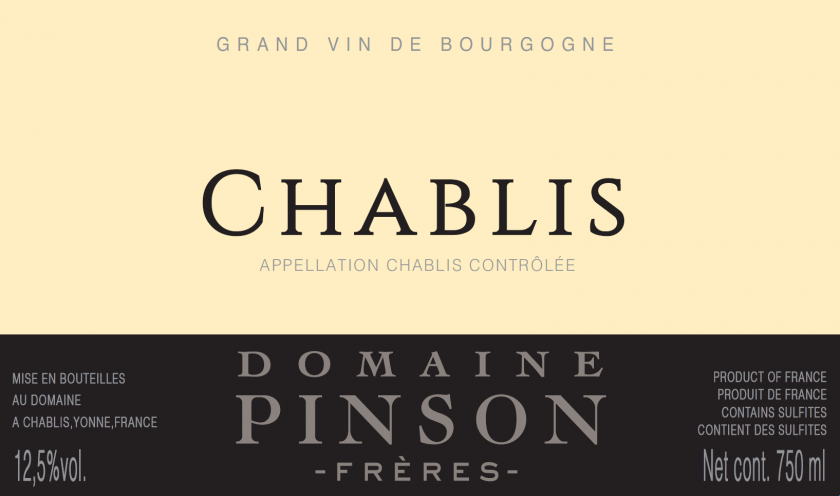 Chablis Domaine Pinson