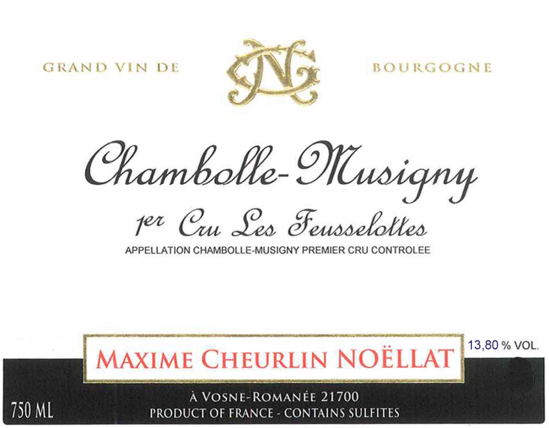 ChambolleMusigny 1er Les Feusselottes Maxime Cheurlin Noellat