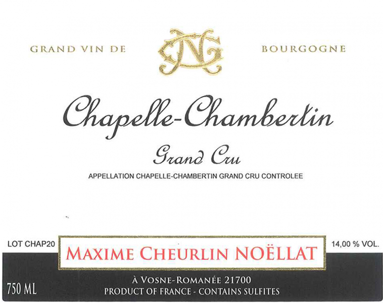 ChapelleChambertin Grand Cru Maxime Cheurlin Noellat