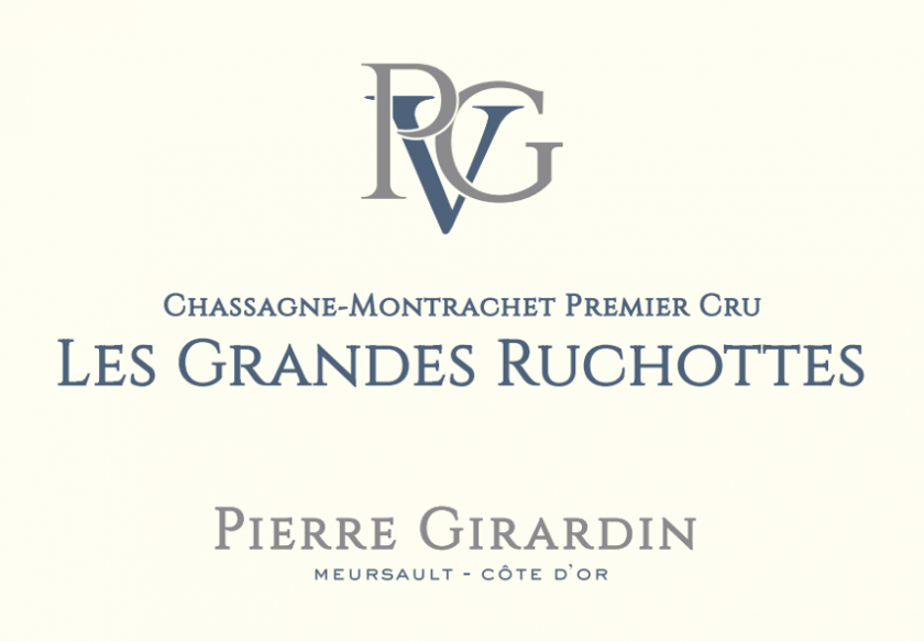 ChassagneMontrachet 1er Les Grandes Ruchottes Pierre Girardin Bottle Wood Case