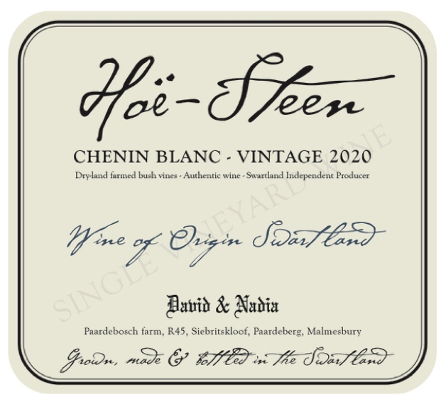 Chenin Blanc HoeSteen