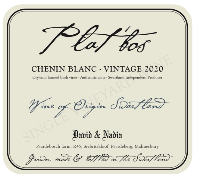 Chenin Blanc Platbos