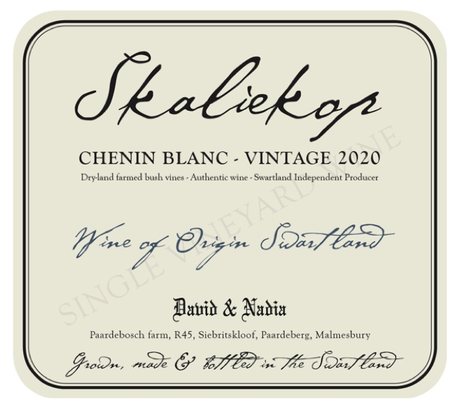 Chenin Blanc Skaliekop David  Nadia Sadie