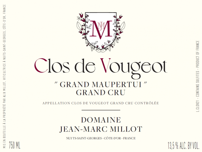 Clos de Vougeot Grand Cru Grand Maupertui