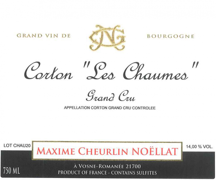 Corton Grand Cru Les Chaumes Maxime Cheurlin Noellat