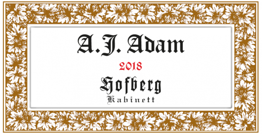 A.J. Adam Dhron Hofberg Riesling Kabinett