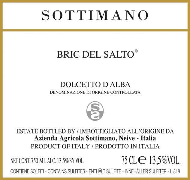 Dolcetto dAlba Bric del Salto  Sottimano