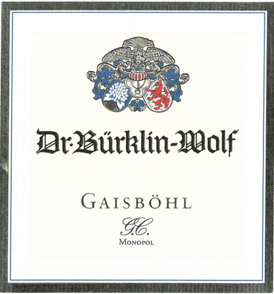 Dr BrklinWolf Gaisbhl Monopol Riesling Trocken GC