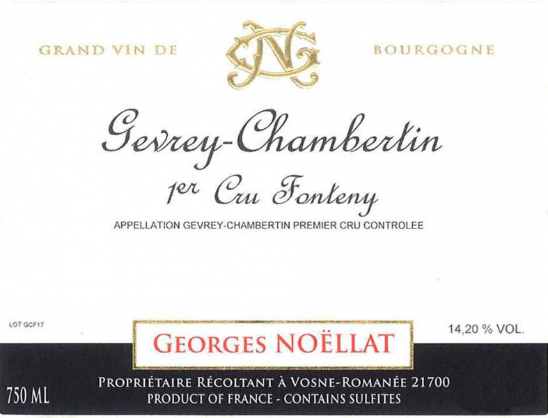 GevreyChambertin 1er Les Fonteny
