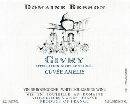 Givry Blanc 'Cuvee Amelie'