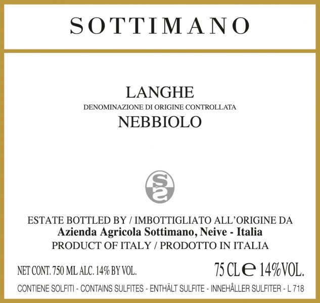 Langhe Nebbiolo Basarin Sottimano