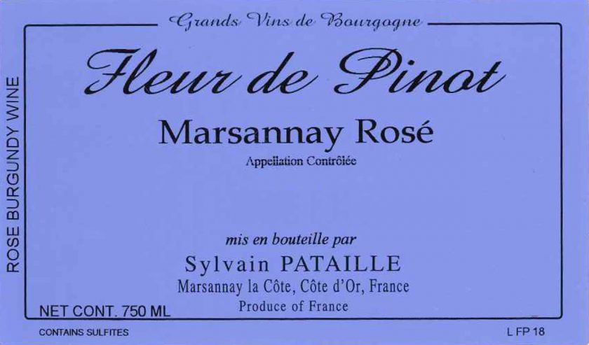 Marsannay Rose Fleur de Pinot Domaine Sylvain Pataille