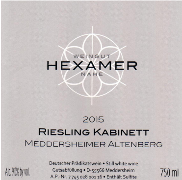 Hexamer Meddersheimer Rheingrafenberg Riesling Kabinett
