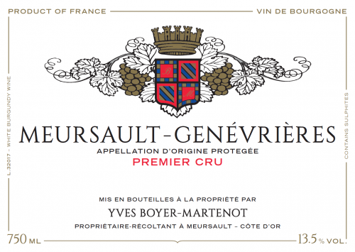 Meursault 1er 'Genevrieres', Boyer-Martenot