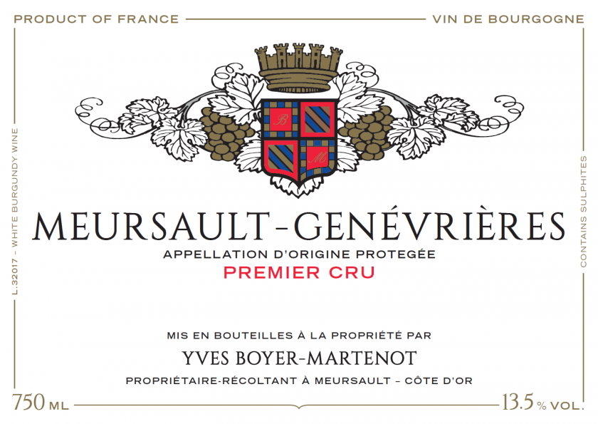 Meursault 1er Genevrieres BoyerMartenot