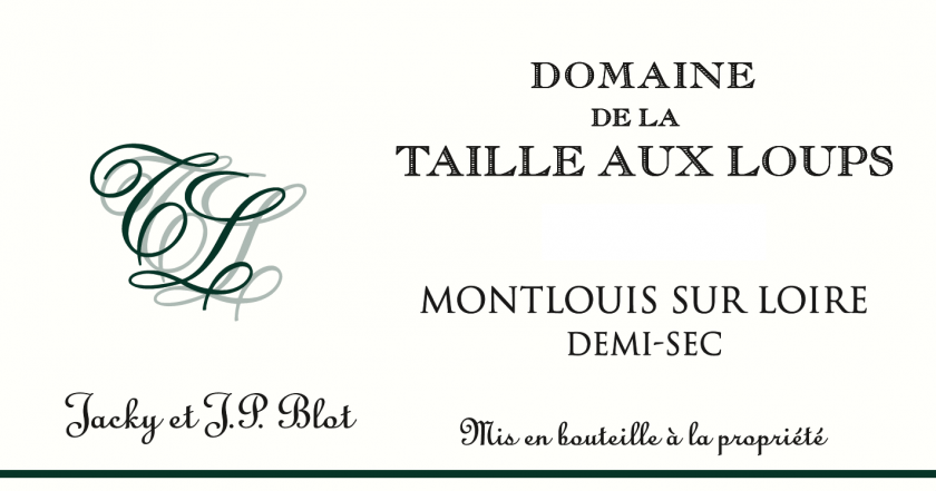 Montlouis DemiSec Domaine de la Taille Aux Loups Jacky  JP Blot