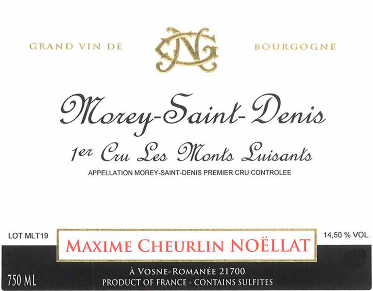 Morey St Denis 1er Les Monts Luisants Maxime Cheurlin Noellat