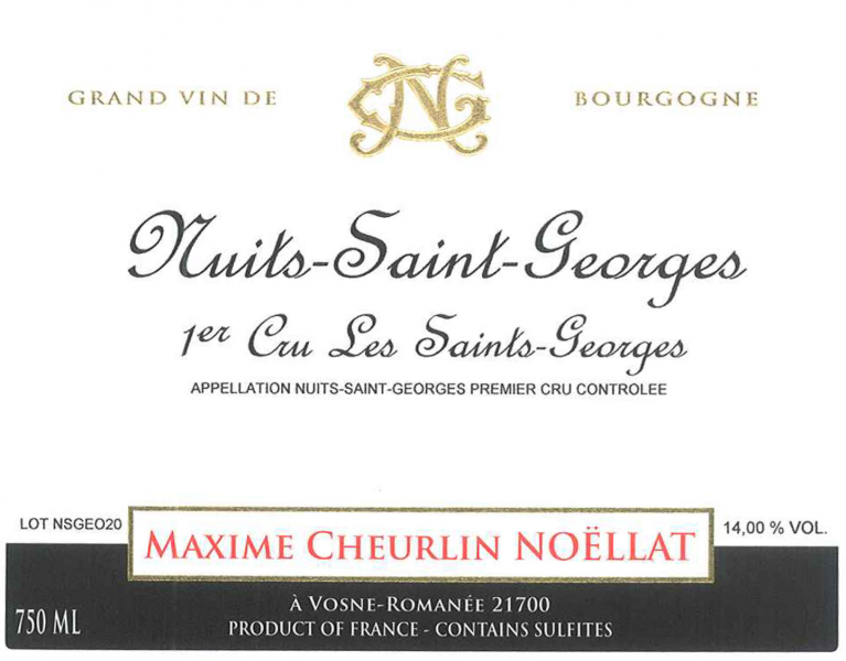 Nuits St Georges 1er Les Saint Georges