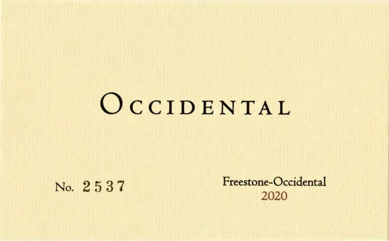 Pinot Noir FreestoneOccidental Occidental