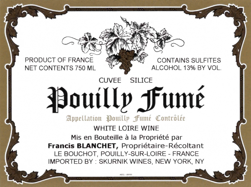 PouillyFume Cuvee Silice Domaine Francis Blanchet