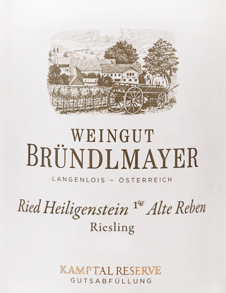 Bründlmayer Ried Zöbinger Heiligenstein 'Alte Reben' 1 ÖTW Kamptal DAC Riesling