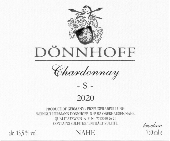 Dönnhoff 'S' Chardonnay