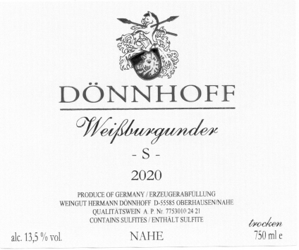 Dönnhoff 'S' Weissburgunder