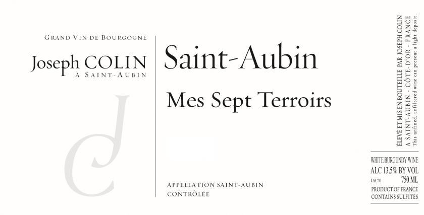 SaintAubin Mes Sept Terroirs