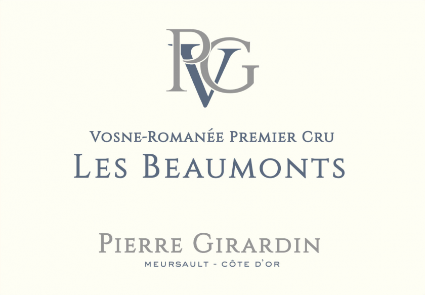 VosneRomanee 1er Les Beaumonts Pierre Girardin