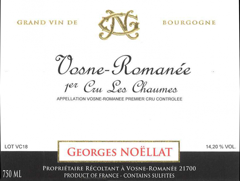 VosneRomanee 1er Les Chaumes