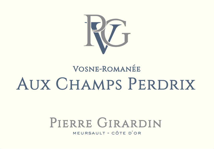 VosneRomanee Aux Champs Perdrix Pierre Girardin