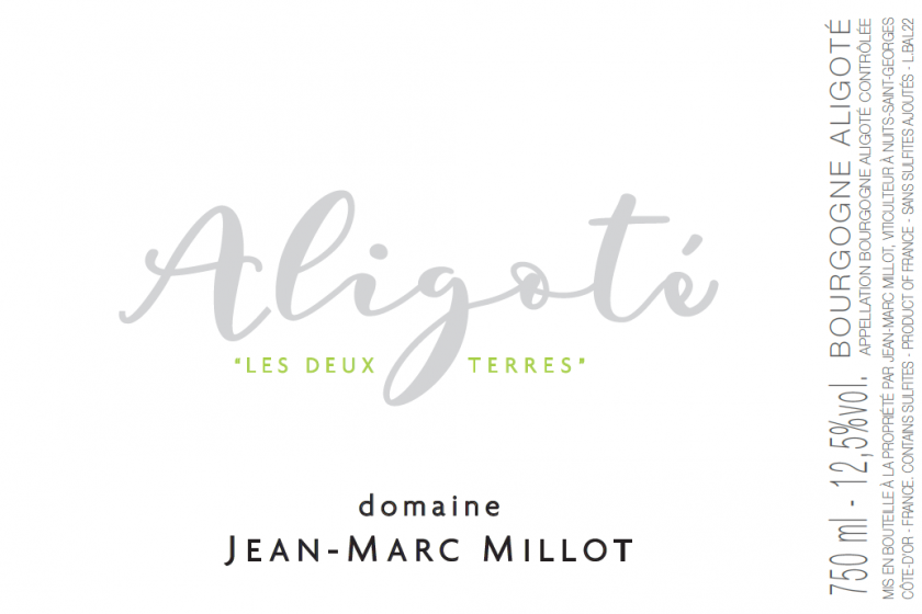 Bourgogne Aligote Les Deux Terres