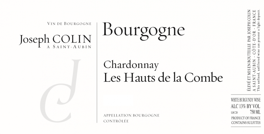 Bourgogne Blanc Les Hauts de la Combe