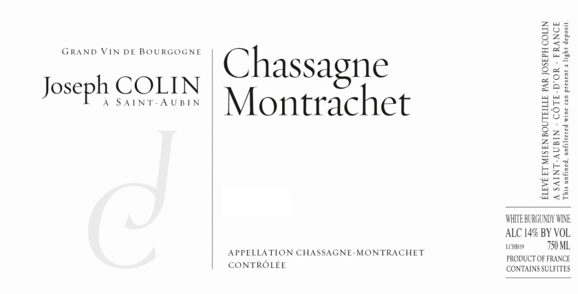 ChassagneMontrachet Joseph Colin