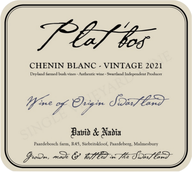 Chenin Blanc Platbos