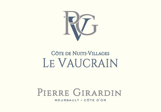 Cote de Nuits Villages Rouge Le Vaucrain Pierre Girardin