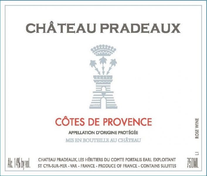 Cotes de Provence Rose Chateau Pradeaux
