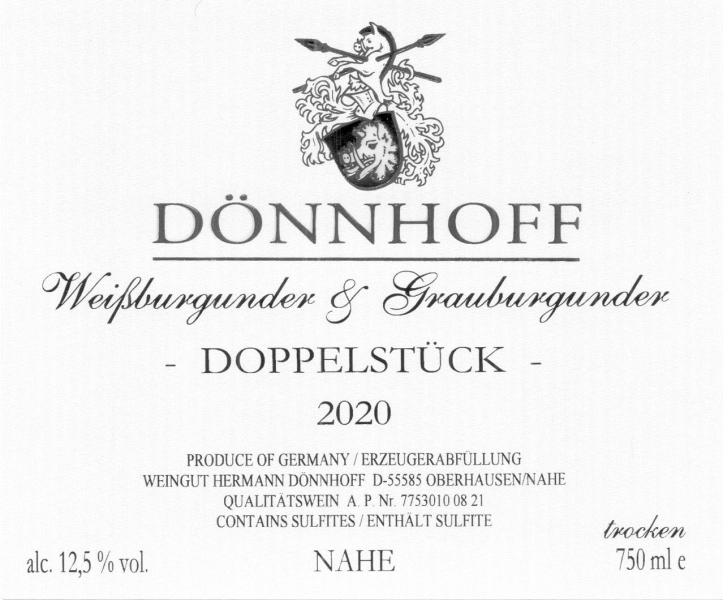 Dönnhoff 'Doppelstück' Weissburgunder & Grauburgunder
