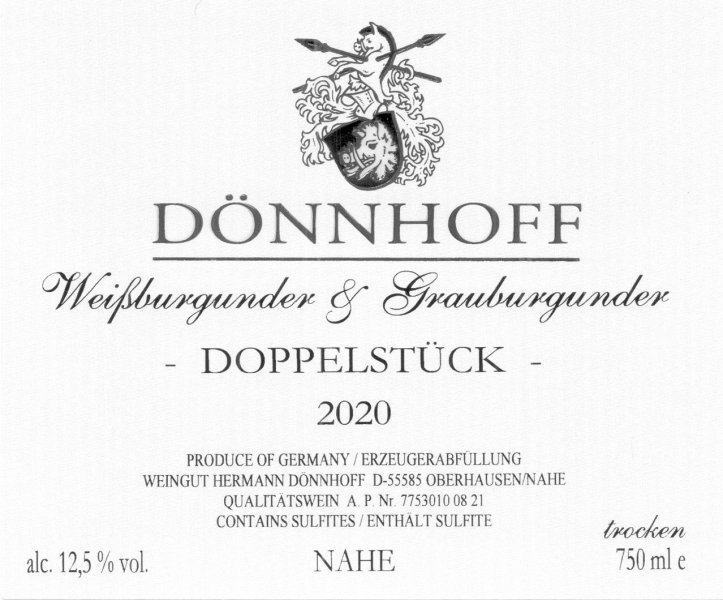 Dnnhoff Doppelstck Weissburgunder  Grauburgunder