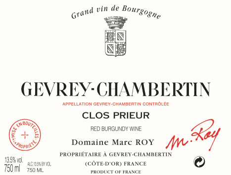 Gevrey-Chambertin 'Clos Prieur'