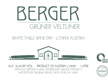 Berger Grüner Veltliner Liter