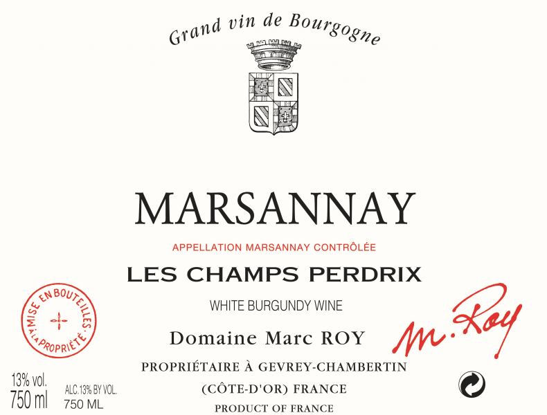 Marsannay Blanc Les Champs Perdrix
