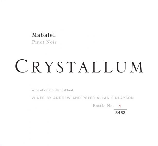 Pinot Noir Mabalel Crystallum