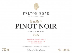 Pinot Noir MacMuir Felton Road